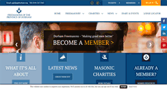 Desktop Screenshot of durhamfreemasons.org