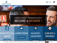 Tablet Screenshot of durhamfreemasons.org